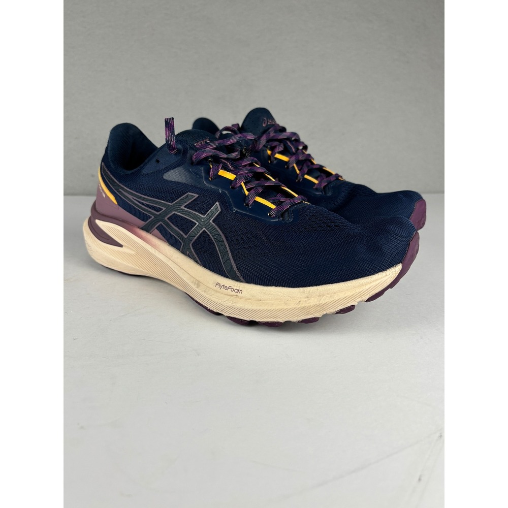 ASICS GT-1000 13 Running Shoes PureGEL FlyteFoam Size 9 Midnight Lilac 1012B747